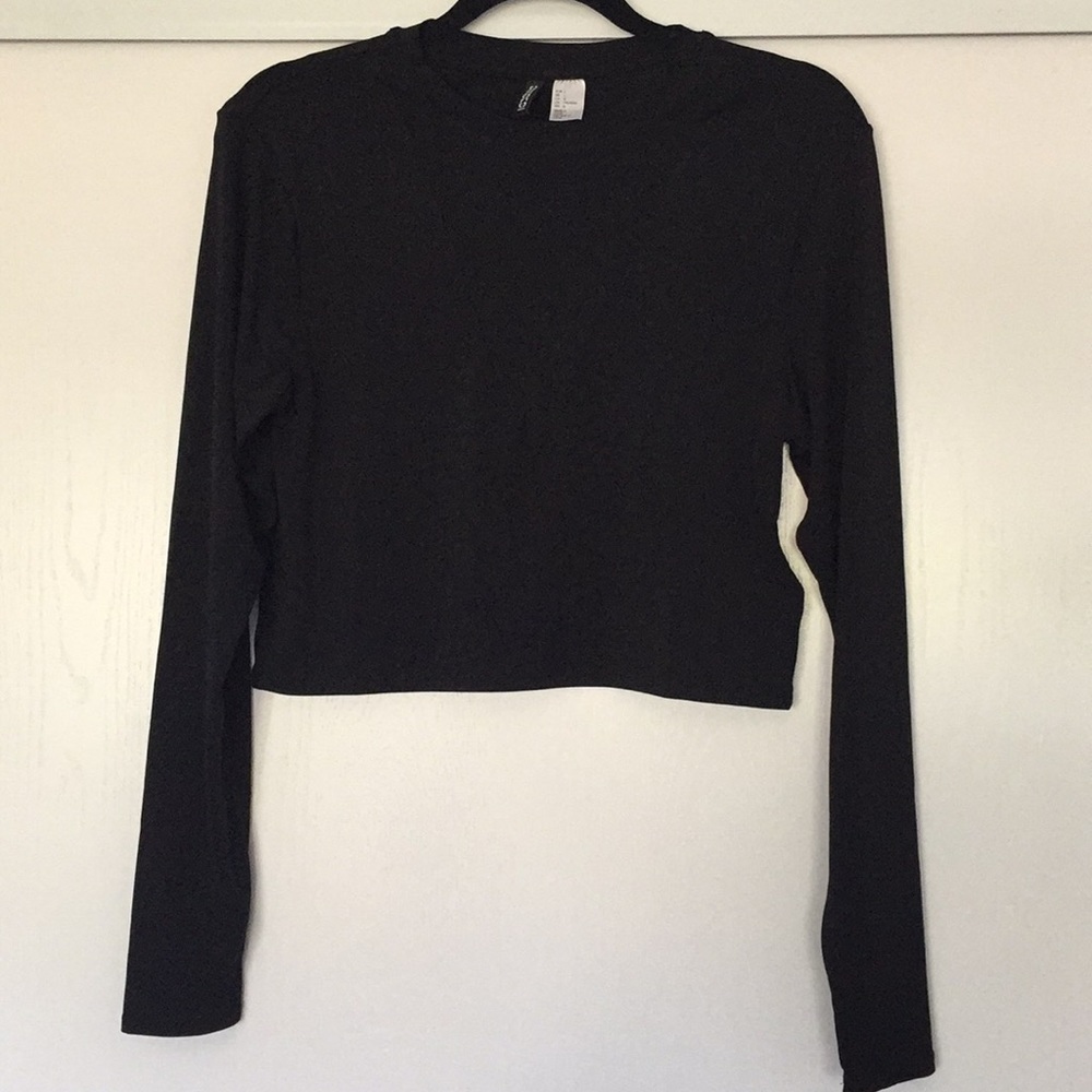 H&M mesh detail crop top